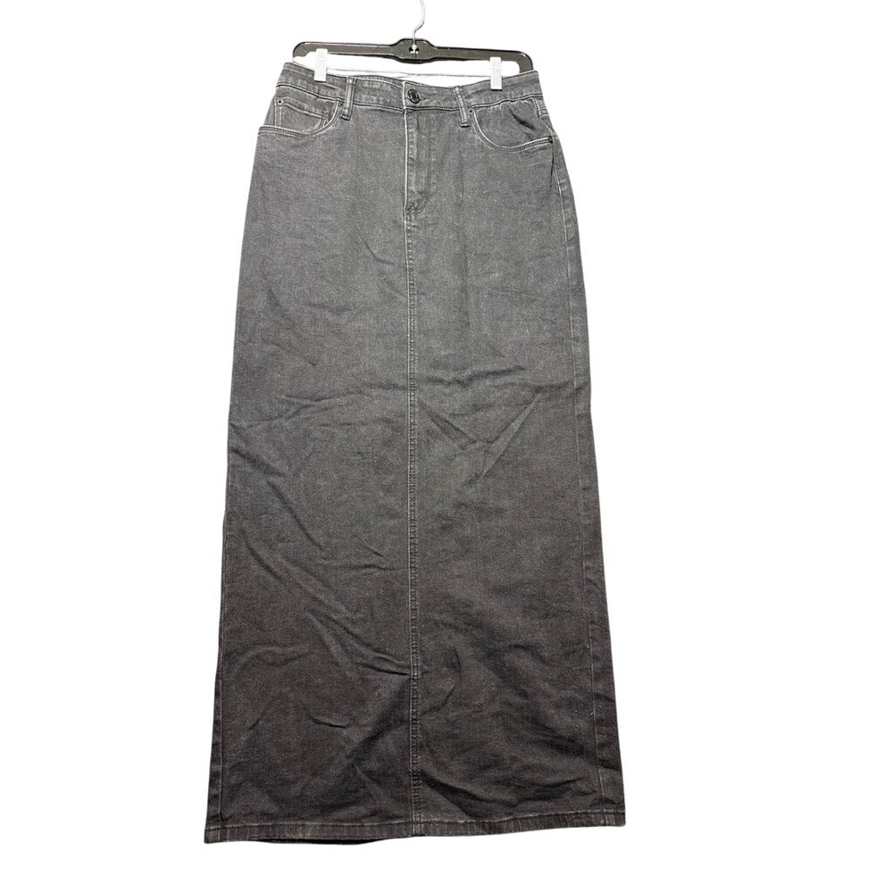 STS Blue Niki Maxi Pencil Skirt Women 28 Black Excellent Denim Long Slit
